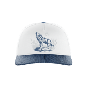 Waggle Alpha Corduroy Brim Hat White Product Image