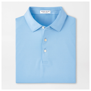 Peter Millar Solid Performance Jersey Polo Medium Cottage Blue Size: Medium Product Image