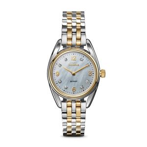 Ladies Diamond Derby Two-Tone STainless Steel Watch MOP Dial Product Image