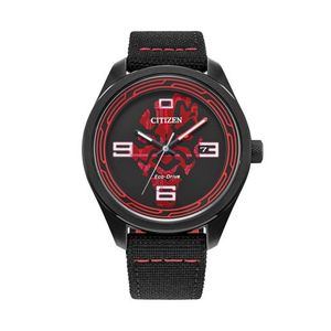 Darth Maul Eco-Drive Shadow Black Cordura Strap Watch Black Darth Maul Dial Product Image