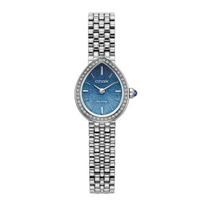 Ladies Limited Ed Citizen L Rainell Eco-Drive Silver-Tone SS Watch Blue Dial Product Image