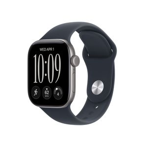 Apple Watch Series 12 GPS 42mm Space Gray Aluminum Case with Navy Blue Sport Band - M/L Product Image