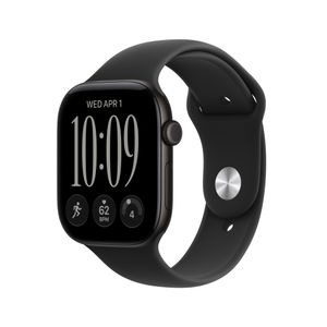 Apple Watch Series 12 GPS + Cellular 46mm Black Aluminum Case with Black Sport Band - S/M Product Image