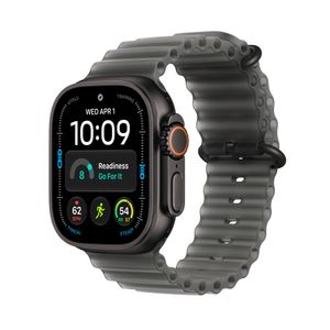 Apple Watch Ultra 4 GPS + Cellular 49mm Black Titanium Case with Translucent Black Ocean Band Product Image