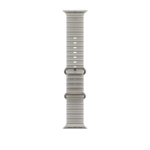 49mm Translucent Gray Ocean Band - Natural Titanium Finish Product Image
