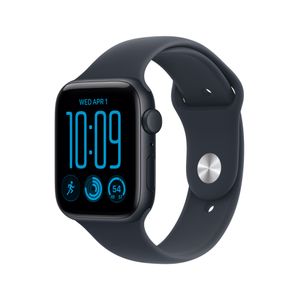 Apple Watch SE 3 GPS 44mm Midnight Aluminum Case with Navy Blue Sport Band - M/L Product Image