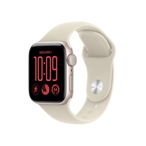 Apple Watch SE 3 GPS 40mm Starlight Aluminum Case with Sand Sport Band - S/M Product Image