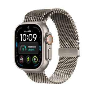 Apple Watch Ultra 4 GPS + Cellular 49mm Natural Titanium Case with Natural Titanium Milanese Loop - M Product Image