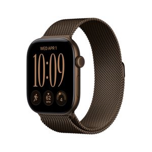 Apple Watch Series 12 GPS + Cellular 46mm Dark Bronze Aluminum Case with Dark Bronze Milanese Loop - S/M Product Image