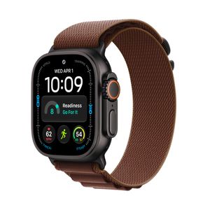 Apple Watch Ultra 4 GPS + Cellular 49mm Black Titanium Case with Burgundy Alpine Loop - M Product Image