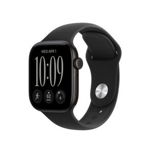 Apple Watch Series 12 GPS + Cellular 42mm Black Aluminum Case with Black Sport Band - S/M Product Image