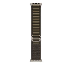 49mm Dark Olive Alpine Loop - Small - Natural Titanium Finish Product Image