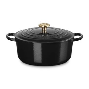 7.25qt Signature Cast Iron Round Dutch Oven, Onyx Product Image