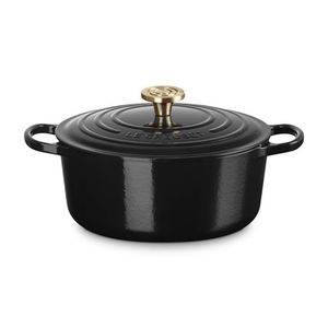 5.5qt Signature Cast Iron Round Dutch Oven, Onyx Product Image
