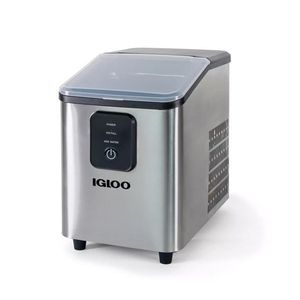 26lb Self-Cleaning Countertop Ice Maker Stainless Product Image