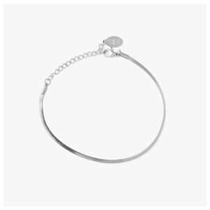 Micro Silver Herringbone Bracelet Product Image
