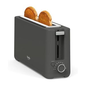 Long Slot 2 Slice Toaster, Caviar Gray Product Image