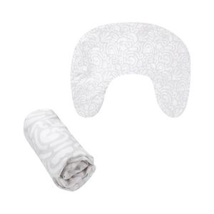 New Boppy Nursing Pillow Cover, Cream Retro Squiggles Product Image