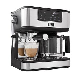 Espresso Machine/10 Cup Coffee Maker Side by Side Product Image