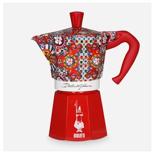 Moka Dolce & Gabbana 6 Cup Stovetop Espresso Maker, Carretto Siciliano Product Image