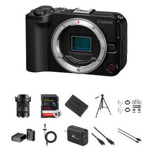 Canon EOS R50V Mirrorless Camera with 18-50mm Lens Product Image