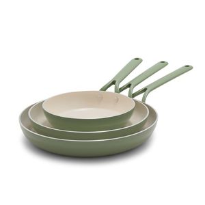 Alto Ceramic Nonstick 3pc Fry Pan Set, Coastline Product Image