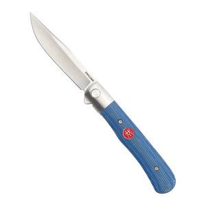 Flipper Pocket Knife Blue Micarta Product Image