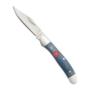 Copperhead Pocket Knife Blue Micarta Product Image
