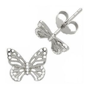 Butterfly Studs Silver Product Image