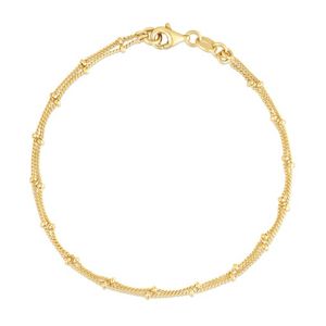 Double Saturn Chain Bracelet Gold Product Image