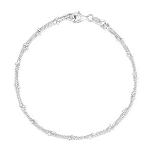 Double Saturn Chain Bracelet Silver Product Image