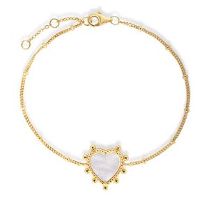 Mother of Pearl Heart Bracelet Product Image