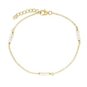 Pearl Station Bracelet Gold Product Image