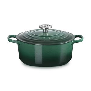 5.5qt Signature Cast Iron Round Dutch Oven, Artichaut Product Image