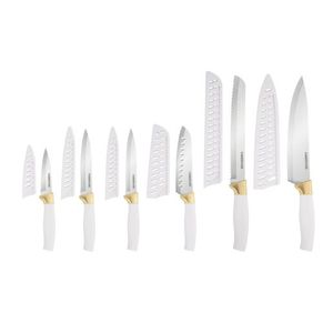 12pc Cutlery Set White w/ Gold Product Image