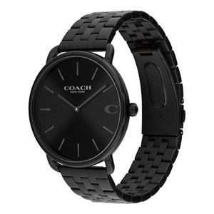 Mens Elliot Black Ion-Plated Stainless Steel Watch Black Dial Product Image