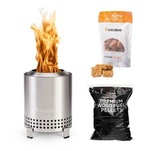 5" Mesa Smokeless Tabletop Fire Pit Bundle, Stainless Product Image
