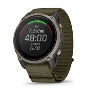 Enduro 4 Ultraperformance GPS Smartwatch Titanium w/ Dark Olive Band Product Image