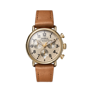 Shinola The Runwell Chrono Leather Strap Watch Product Image
