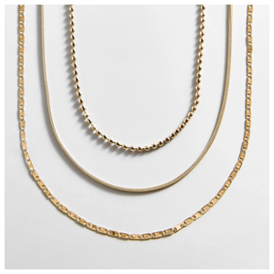 BaubleBar Anita Waterproof Necklace Set Gold Product Image