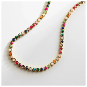 BaubleBar Nina Semi-Precious Necklace Gold/Multi Product Image