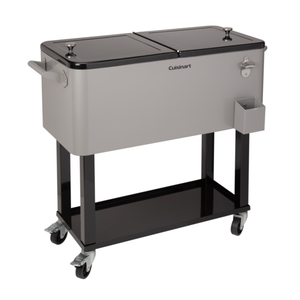 Cuisinart 80-Quart Outdoor Cooler Cart Black/Silver Product Image