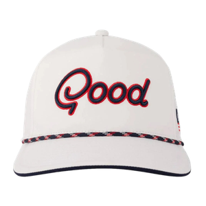 Good Good Golf Livin the Dream Rope Hat White Product Image