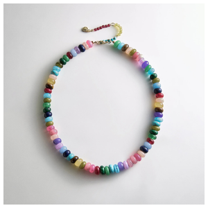 BaubleBar Joyce Semi-Precious Beaded Necklace Multi Product Image