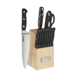 Cuisinart Triple Rivet 14-Piece Knife Block Set Black Product Image