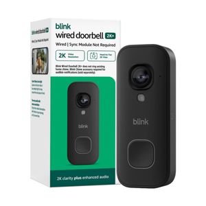 Blink Wired Doorbell 2K+ Black Product Image