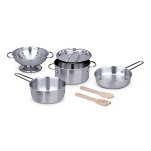 Stainless Steel Pots Pans Play Set Ages 3+ Years Product Image