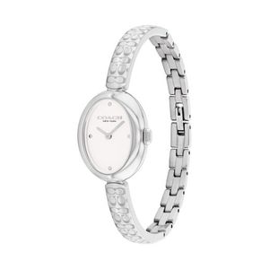 Ladies Sammy Silver-Tone Stainless Steel Bangle Watch White Dial Product Image