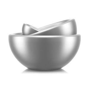 Midora 3pc Double Wall Stainless Steel Salad Bowl Set Product Image