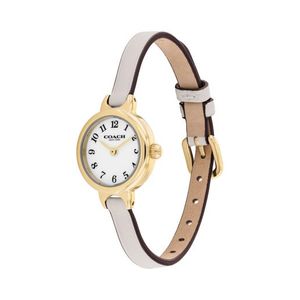 Ladies Iris Gold & Chalk Leather Strap Watch White Dial Product Image